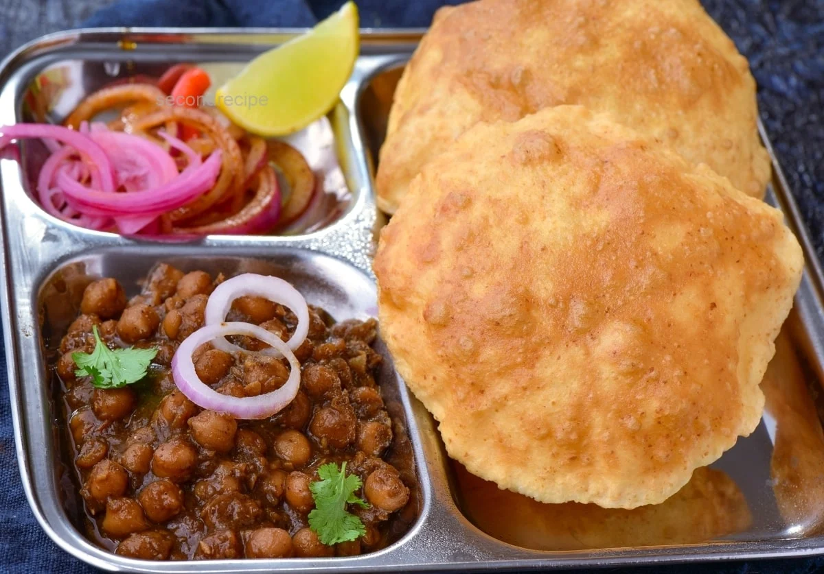 Traditional Channa Bhature at Punjabi Dawat Calgary NE